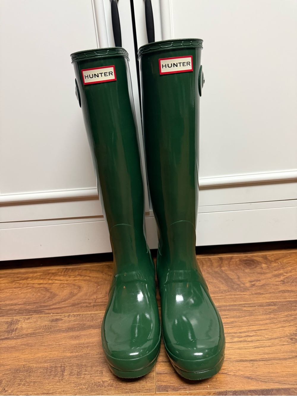 Hunter Tall Gloss Forest Green Rain Boots